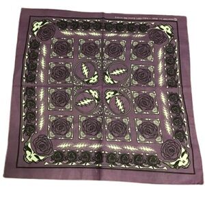 NWT Purple stealie n bolt Grateful Dead bandana